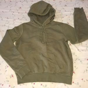 H&M Olive hooded sweatshirt size xsmall US.